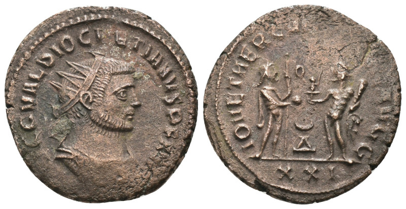 Diocletian. (285 AD). Æ Antoninian. Antioch. Obv: IMP C C VAL DIOCLETIANVS P F A...