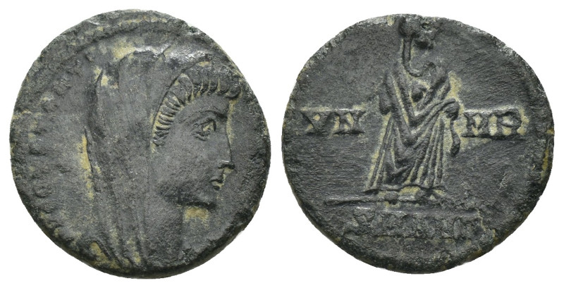 Divus Constantinus I. (347-348 AD). Æ Follis. Antioch. Obv: DV CONSTANTINVS PT A...