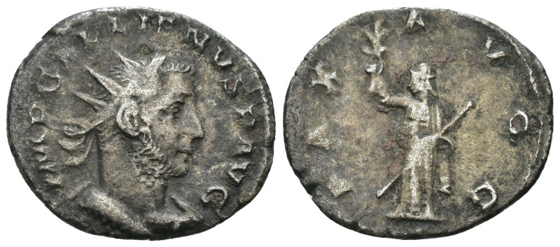 Gallienus. (253-268 AD). Æ Antoninian. Antioch. Obv: GALLIENVS AVG. radiate and ...