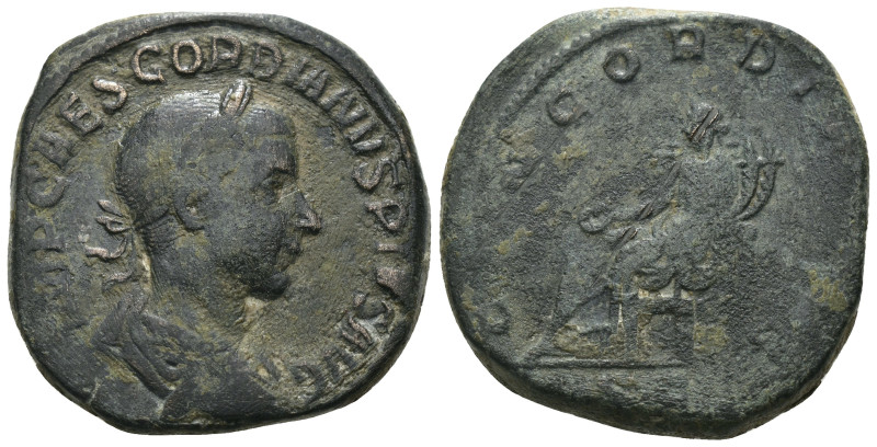 Gordian III. (238-244 AD) Sesterz. Rome. Weight 23.59 gr - Diameter 32 mm