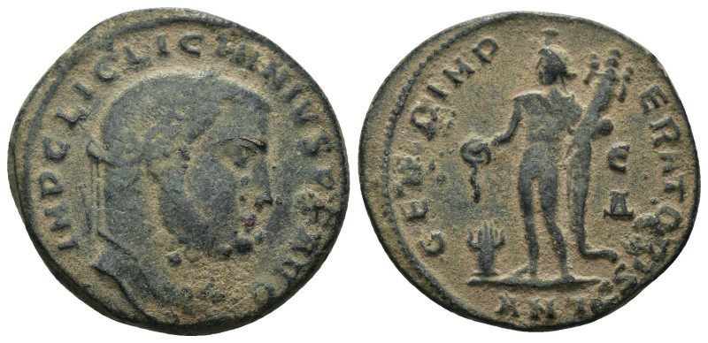 Licinius I. (308-310 AD). Æ Follis. Antioch. Obv: GAL LICINIVS P F AVG. laureate...