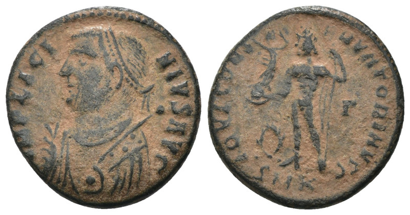 Licinius I. (317-320 AD). Follis. Cyzicus. Obv: IMP LICINIVS AVG. draped bust of...