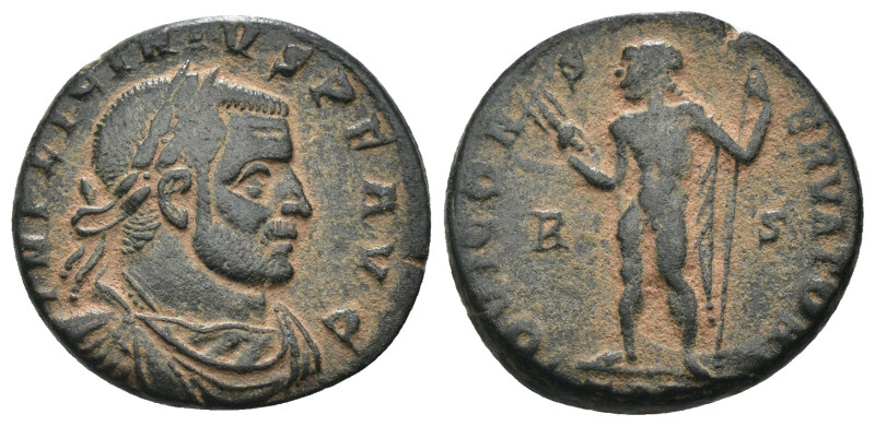 Licinius I. (317-320 AD). Follis. Obv: IMP LICINIVS PF AVG. laureate bust of Lic...