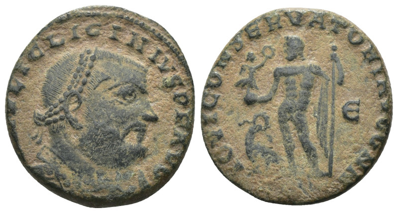 Licinius I. (321-323 AD). Follis. Antioch. Obv: IMP C VAL LICIN LICINIVS P F AVG...