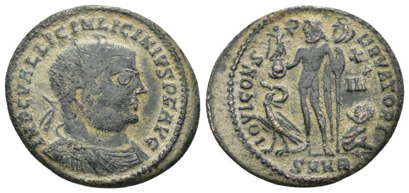 Licinius I. (321-323 AD). Follis. Heraclea. Obv: IMP C VAL LICIN LICINIVS P F AV...