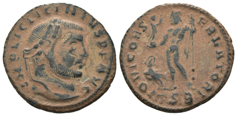 Licinius I. (321-323 AD). Follis. Thessalonica. Obv: IMP C VAL LICIN LICINIVS P ...