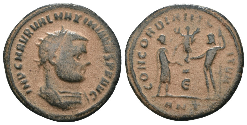 Maximianus. (285-295 AD). Æ Antoninian. Antioch. Obv: GAL VAL MAXIMIANVS PF AVG....