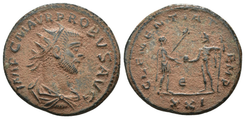 Probus. (276-282 AD). Æ Antoninian. Antioch. Obv: IMP C M AVR PROBVS AVG. radiat...