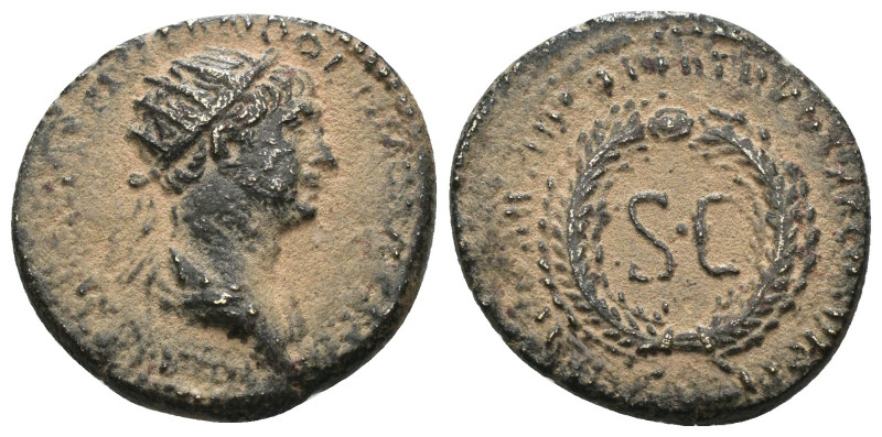 Trajan. (115-116 AD). Semis. Rome (for circulation in Syria). Obv: IMP CS NER TR...