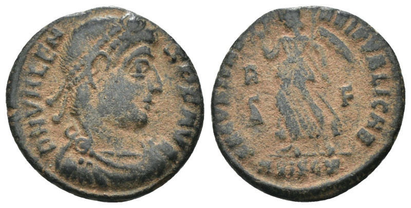 Valens. (364-367 AD). Æ Follis. Antioch. Obv: D N VALENS P F AVG. perl-diademed ...