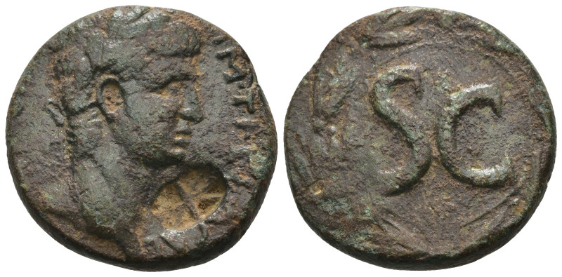 Nero. (69-79 AD). Æ Bronze. Syria. Antioch. Obv: laureate bust of Nero right. Re...