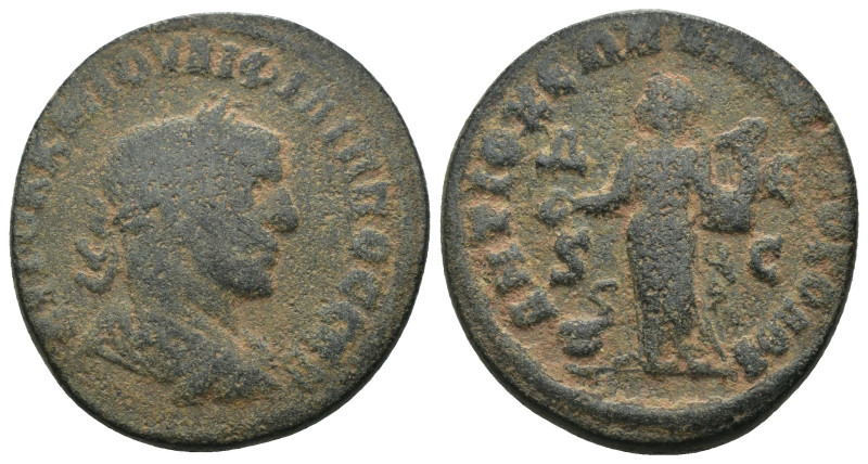 Philip II. (247-249 AD). Æ Bronze. Seleucis and Pieria. Antioch. Weight 7.81 gr ...