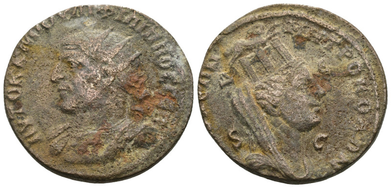 Philippus I. Arabs. (244-249 AD). Æ Bronze. Seleucis and Pieria. Antioch. Obv: l...