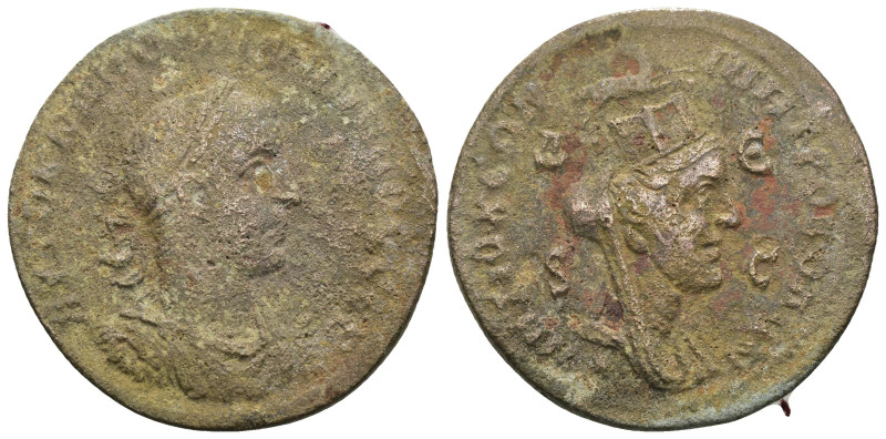 Philippus I. Arabs. (244-249 AD). Æ Bronze. Seleucis and Pieria. Antioch. Obv: l...