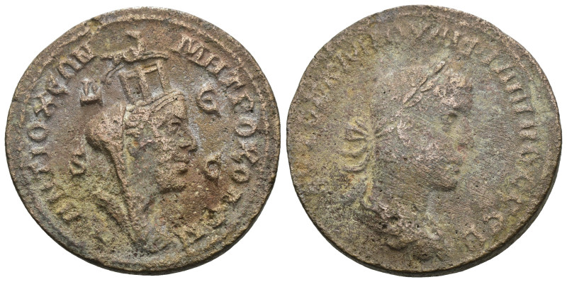 Philippus I. Arabs. (244-249 AD). Æ Bronze. Seleucis and Pieria. Antioch. Obv: l...