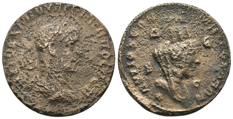 Philippus I. Arabs. (244-249 AD). Æ Bronze. Seleucis and Pieria. Antioch. Obv: l...