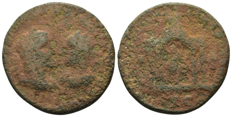 Trebonianus Gallus and Volusianus. (251-253AD). Æ Bronze. Seleucis and Pieria. A...