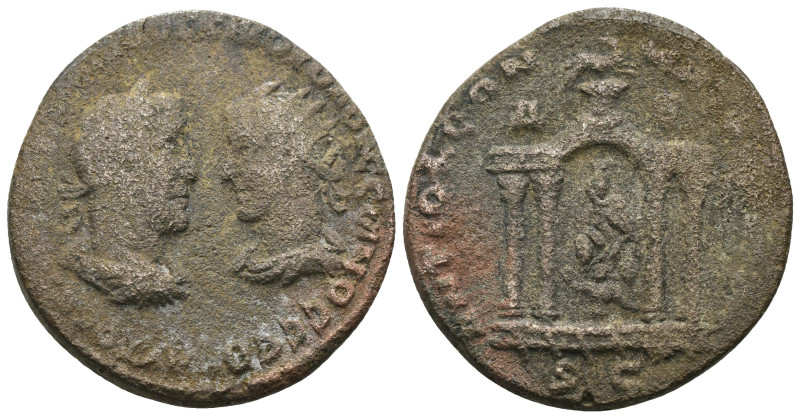 Trebonianus Gallus and Volusianus. (251-253AD). Æ Bronze. Seleucis and Pieria. A...