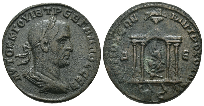 Trebonianus Gallus. (251-253 AD). Æ Bronze. (28mm, 18,19g) Seleucis and Pieria. ...