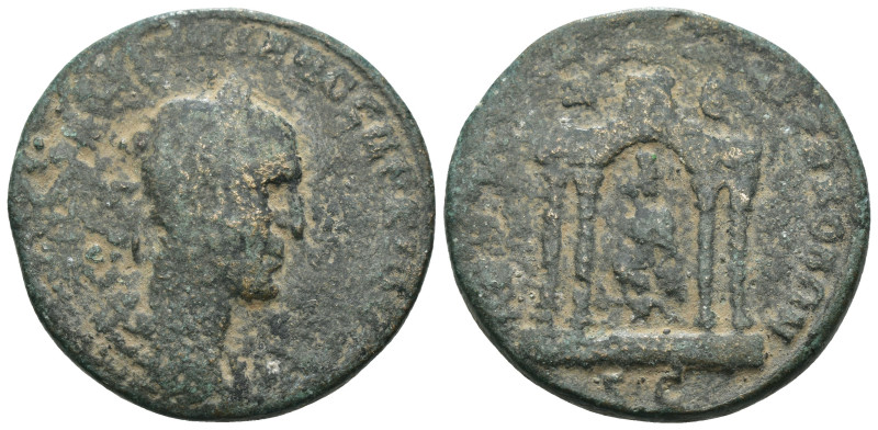 Trebonianus Gallus. (251-253 AD). Æ Bronze. Seleucis and Pieria. Antioch. Obv: l...