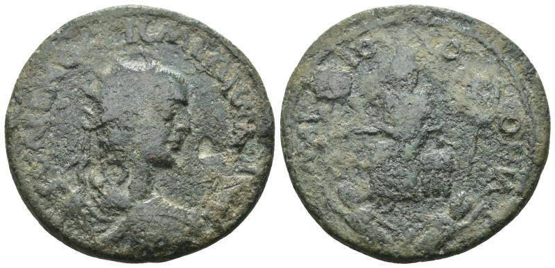 Valerian I. (253-260 AD) Æ Bronze. provincial mint. Weight 14.92 gr - Diameter 3...