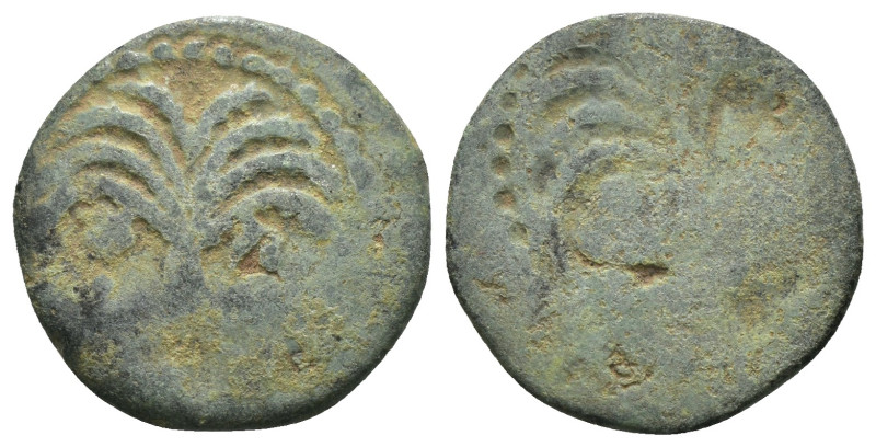 Judea. Porcius Festus. (59-62 AD). Æ Prutah. reign of Nero. Jerusalem. Weight 2....