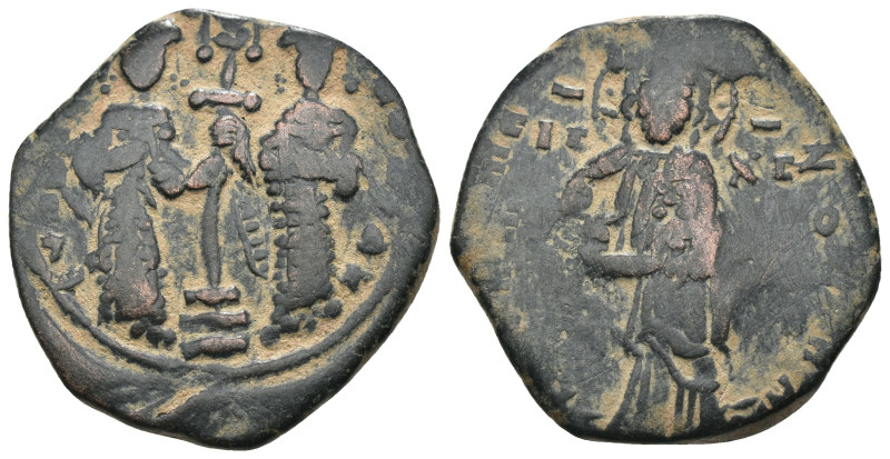 Constantine X. Ducas. (1059-1067 AD). Follis. Constantinople. Obv: Christ facing...