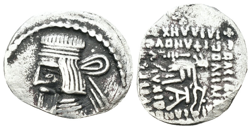 PARTHIA, Vologases I, (A.D. 51-78), silver drachms,  Ecbatana mint, obv. large s...