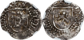 BOLIVIA. Cob 1/4 Real, ND (ca. 1578-82)-P B. Potosi Mint. Philip II. NGC VF-35.
EMO-708 (Plate coin); KM-A1; cf. Cal-108 (letters reversed). Weight: ...