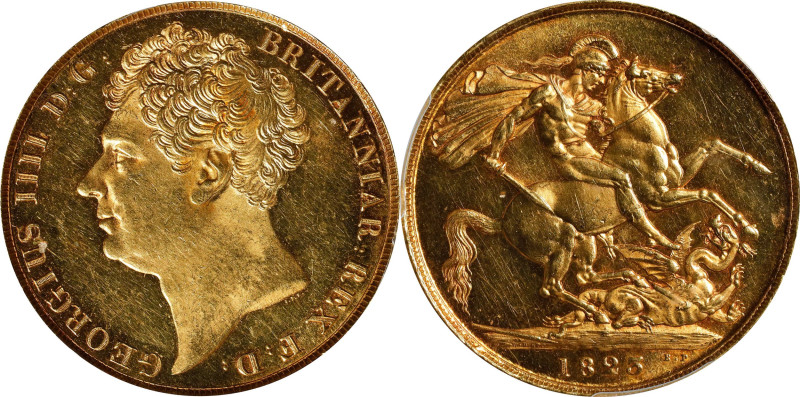 GREAT BRITAIN. 2 Pounds, 1823. London Mint. George IV. PCGS MS-63.
S-3798; Fr-3...