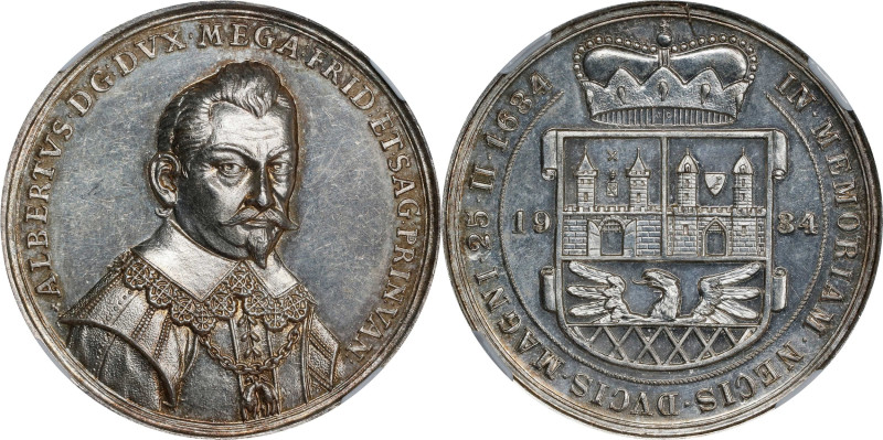 CZECHOSLOVAKIA. 300th Anniversary of the Murder of Albrecht von Wallenstein Silv...