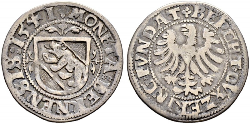 SPEZIALSAMMLUNG BERN 
 Dicken 1541.
 Av. Einfaches Berner Wappen mit kleinen V...