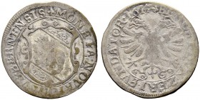 SPEZIALSAMMLUNG BERN 
 Batzen 1617.
 Av. Geschweifter Berner Wappenschild.
 Rv. Nimbierter Doppeladler. Die Jahreszahl in der Umschrift.
 2.35 g. ...