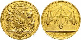 SPEZIALSAMMLUNG BERN 
 Schulratspfennig in Gold im 10-fachen Dukatengewicht o. J. (ab 1726). Für die Schulbehörden und Professoren. Stempel von J. Da...