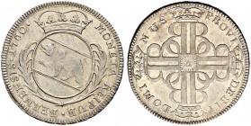 SPEZIALSAMMLUNG BERN 
 Vierteltaler (10 Batzen) 1760.
 Av. Gekröntes Wappen in einem Blätterkranz.
 Rv. Vier doppelte gekrönte &quot;B&quot; ins Kr...