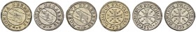 SPEZIALSAMMLUNG BERN 
 Vierer 1771, 1775, 1790.
 Lohner 1437-1438, 1445-1446, 1466. D.T 533f, h, r. HMZ 2-226o, q, bb.
 FDC.
 (3)