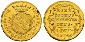 SPEZIALSAMMLUNG BERN 
 Dukat o. J. (1772).
 Av. Gekröntes Berner Wappen in einem Blätterkranz.
 Rv. Kartusche mit Inschrift und Wertangabe.
 3.46 ...