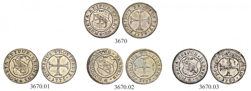 SPEZIALSAMMLUNG BERN 
 Kreuzer 1774, 1775, 1777, 1789.
 Lohner 1357-1361, 1362...
