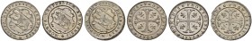 SPEZIALSAMMLUNG BERN 
 Halbbatzen 1776, 1785, 1788.
 Lohner 1294-1297. D.T 525n, r, s. HMZ 2-224p, t, u.
 Fast FDC.
 (3)