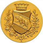 SPEZIALSAMMLUNG BERN 
 Goldmedaille o. J. (20. Jh.).
 Av. Gekröntes Berner Wappen in Lorbeer- und Eichenkranz. Darunter das Münzzeichen &quot;B&quot...