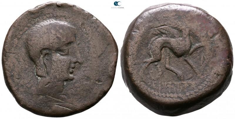 Iberia. Castulo circa 250 BC. 
Bronze Æ

31mm., 34,44g.



nearly very fi...