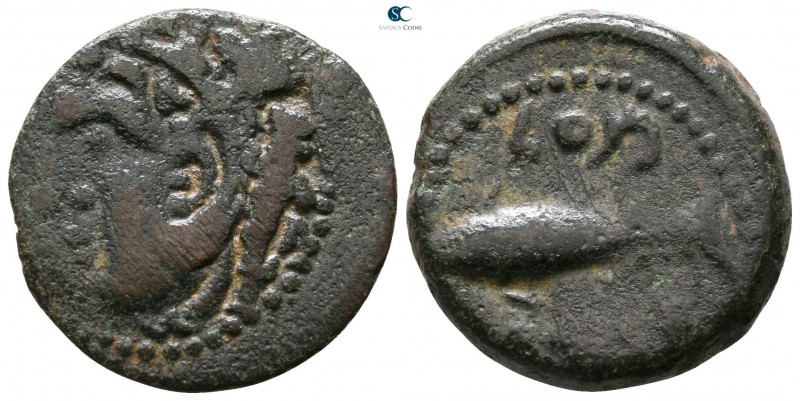 Iberia. Gades circa 250 BC. 
Bronze Æ

19mm., 5,16g.



very fine