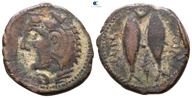 Iberia. Gades 40-20 BC. 
Bronze Æ

20mm., 5,64g.



very fine