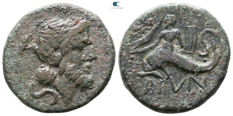 Calabria. Brundisium circa 200 BC. 
Bronze Æ

20mm., 8,08g.



very fine