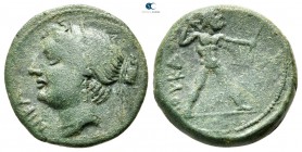 Lucania. The Lucani circa 209-207 BC. Half Unit Æ