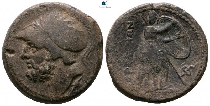Bruttium. The Brettii circa 211-208 BC. 
Bronze Æ

25mm., 15,89g.



very...