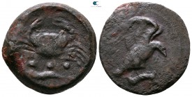 Sicily. Akragas 450-406 BC. Bronze Æ