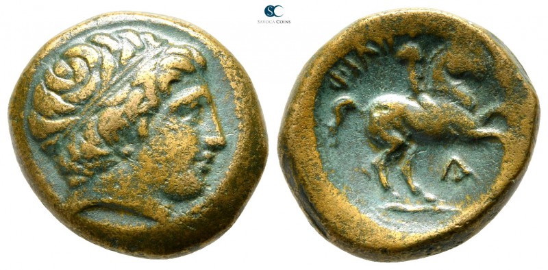 Kings of Macedon. Uncertain mint in Macedon. Philip II. 359-336 BC. 
Bronze Æ
...