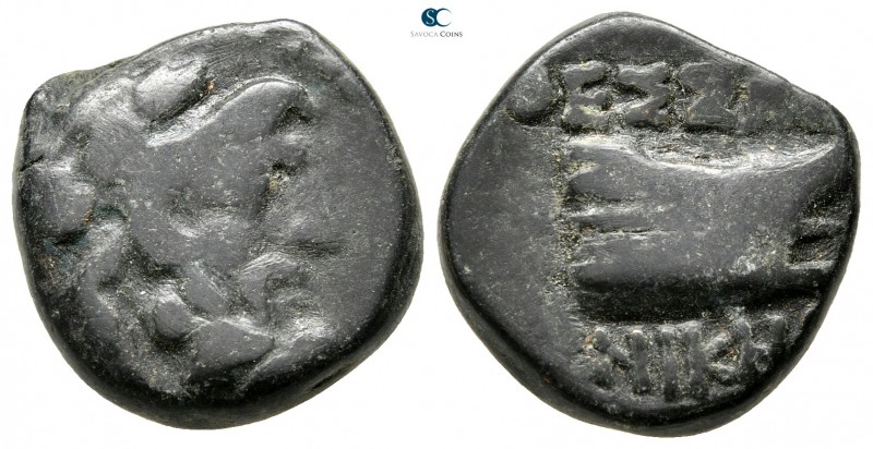 Macedon. Thessalonica 200-133 BC. 
Bronze Æ

18mm., 7,37g.



nearly very...