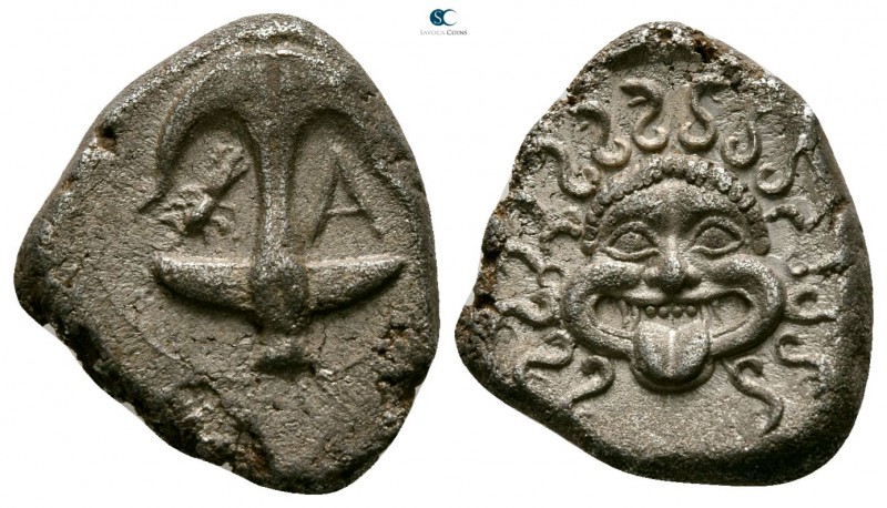 Thrace. Apollonia Pontica circa 450 BC. 
Drachm AR

14mm., 3,14g.



very...